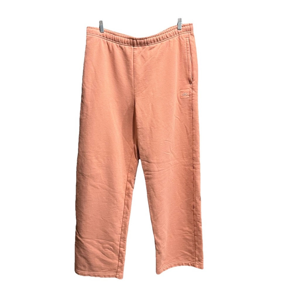 Alo Yoga Pink Women's Activewear Drawstring Wide Leg Sweatpants‎ Size XL